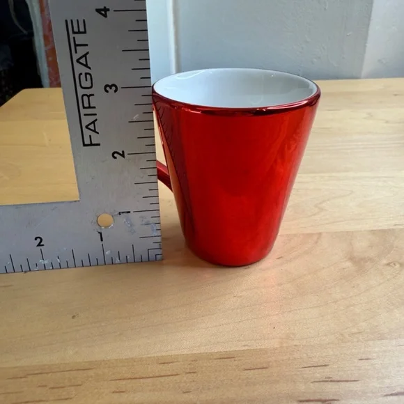 Starbucks | 2013 Silver & Red Mini Holiday Mug Plate Demi Espresso Set - Picture 11 of 11